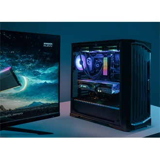 KLEVV CRAS V 64GB 6400MT/s DDR5 memória CL32 Kit of 2 fekete RGB