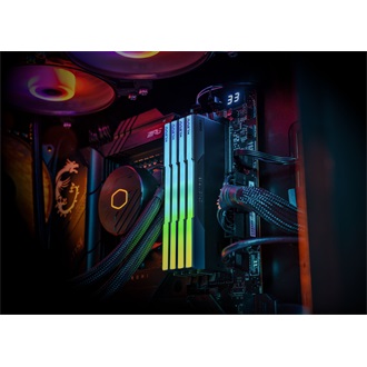 KLEVV CRAS V 64GB 6400MT/s DDR5 memória CL32 Kit of 2 fekete RGB