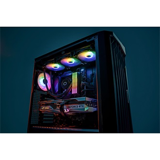 KLEVV CRAS V 64GB 6400MT/s DDR5 memória CL32 Kit of 2 fekete RGB