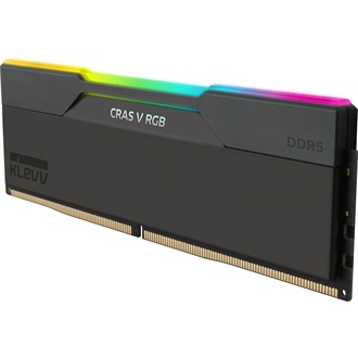 KLEVV CRAS V 64GB 6400MT/s DDR5 memória CL32 Kit of 2 fekete RGB