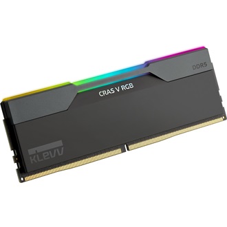 KLEVV CRAS V 64GB 6400MT/s DDR5 memória CL32 Kit of 2 fekete RGB