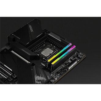 KLEVV CRAS V 64GB 6400MT/s DDR5 memória CL32 Kit of 2 fekete RGB