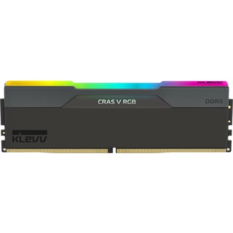 KLEVV CRAS V 64GB 6400MT/s DDR5 memória CL32 Kit of 2 fekete RGB