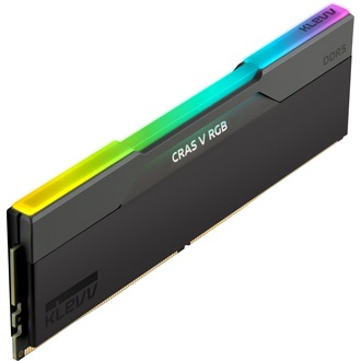 KLEVV CRAS V 64GB 6400MT/s DDR5 memória CL32 Kit of 2 fekete RGB