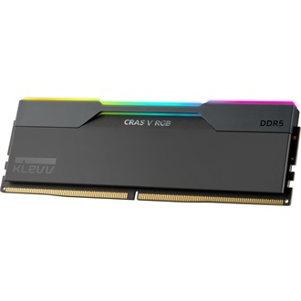 KLEVV CRAS V 64GB 6400MT/s DDR5 memória CL32 Kit of 2 fekete RGB