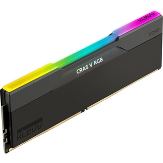KLEVV CRAS V 64GB 6400MT/s DDR5 memória CL32 Kit of 2 fekete RGB
