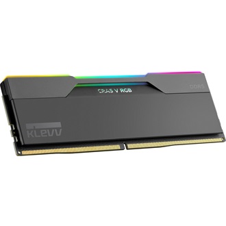 KLEVV CRAS V 64GB 6400MT/s DDR5 memória CL32 Kit of 2 fekete RGB