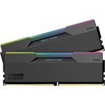 KLEVV CRAS V 64GB 6400MT/s DDR5 memória CL32 Kit of 2 fekete RGB