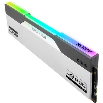 KLEVV CRAS V ROG 32GB 6200MT/s DDR5 memória CL30 Kit of 2 fehér-szürke RGB