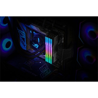 KLEVV CRAS V ROG 32GB 6200MT/s DDR5 memória CL30 Kit of 2 fehér-szürke RGB