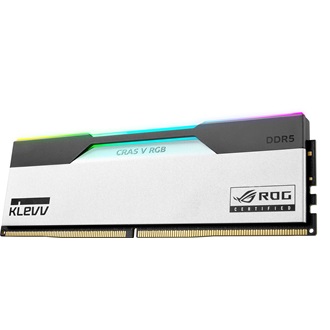 KLEVV CRAS V ROG 32GB 6200MT/s DDR5 memória CL30 Kit of 2 fehér-szürke RGB