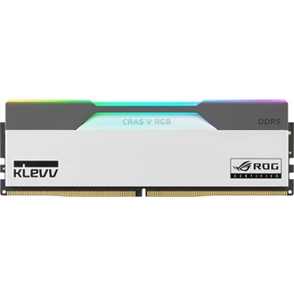 KLEVV CRAS V ROG 32GB 6200MT/s DDR5 memória CL30 Kit of 2 fehér-szürke RGB