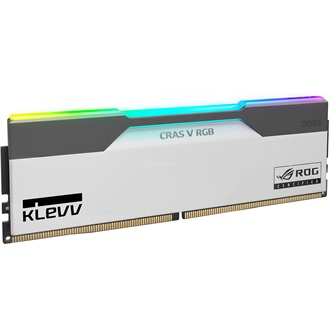 KLEVV CRAS V ROG 32GB 6200MT/s DDR5 memória CL30 Kit of 2 fehér-szürke RGB