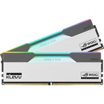 KLEVV CRAS V ROG 32GB 6200MT/s DDR5 memória CL30 Kit of 2 fehér-szürke RGB