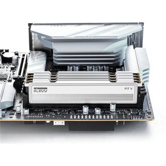 KLEVV FIT V 32GB 5600MT/s DDR5 memória CL30 Kit of 2 AMD-re optimalizált fehér