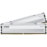 KLEVV FIT V 32GB 6000MT/s DDR5 memória CL28 Kit of 2 AMD-re optimalizált (Bontott!) fehér