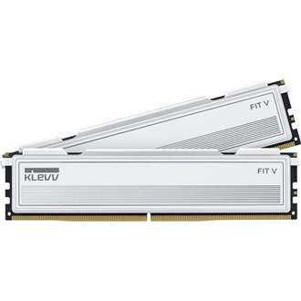 KLEVV FIT V 32GB 6000MT/s DDR5 memória CL28 Kit of 2 AMD-re optimalizált fehér