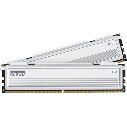 KLEVV FIT V 32GB 6000MT/s DDR5 memória CL30 Kit of 2 AMD-re optimalizált fehér