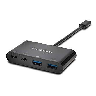 Kensington CH1000 4-portos USB-C USB3.0 hub fekete