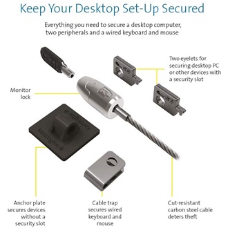 Kensington DESKTOP PERIPHERAL KIT MS2.0 desktop biztonsági zár
