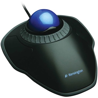 Kensington Orbit Scroll Ring optikai USB trackball egér fekete-kék
