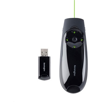 Kensington Presenter Expert Green Laser vezeték nélküli lézeres presenter fekete