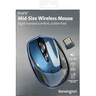 Kensington Pro Fit Mid-Size vezeték nélküli optikai egér kék