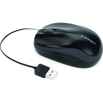 Kensington Pro Fit Retractable USB optikai BlueLED notebook egér fekete