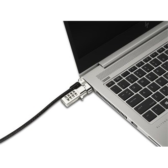 Kensington Universal 3-in-1 Combination notebook biztonsági zár fekete