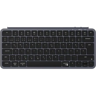 Keychron B1 Pro Bluetooth / vezeték nélküli / USB-C magyar Scissor Switch mechanikus billentyűzet fekete-szürke