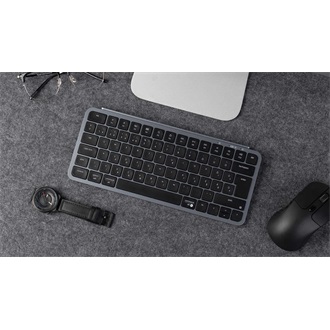Keychron B1 Pro Bluetooth / vezeték nélküli / USB-C magyar Scissor Switch mechanikus billentyűzet fekete-szürke