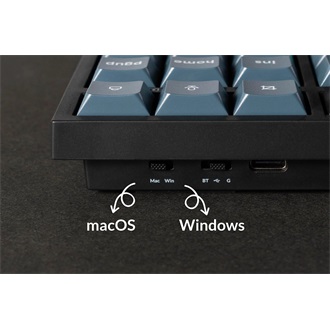 Keychron B33 Bluetooth / vezeték nélküli magyar Scissor Switch mechanikus billentyűzet fekete-szürke