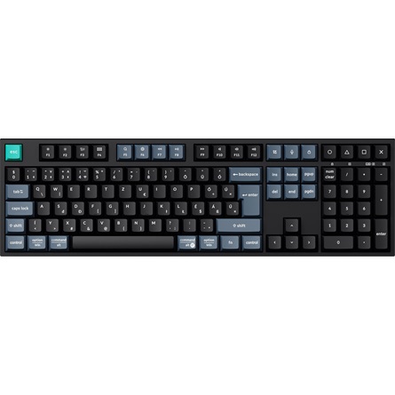 Keychron B36 Bluetooth / vezeték nélküli magyar Scissor Switch mechanikus billentyűzet fekete-szürke