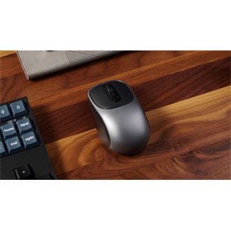 Keychron BM24 optikai Bluetooth / vezeték nélküli egér szürke-fekete