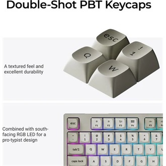 Keychron C2 Pro 8K USB-C magyar Super Red mechanikus billentyűzet szürke (Bontott!)