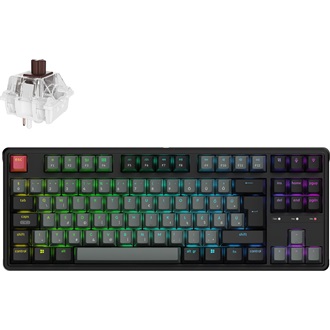 Keychron C3 Pro 8K USB magyar Super Brown mechanikus billentyűzet fekete