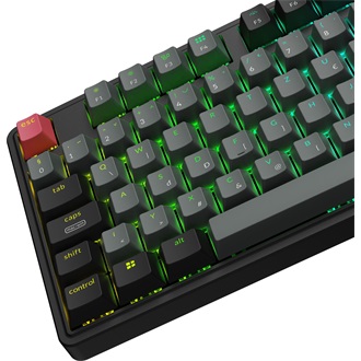 Keychron C3 Pro 8K USB magyar Super Red mechanikus billentyűzet fekete (Bontott!)