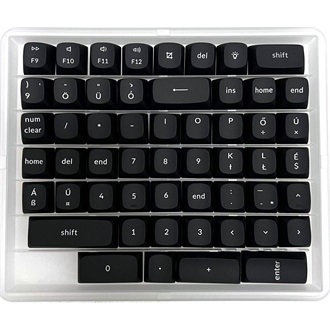 Keychron OSA Profile, ABS, Laser Engraving magyar Keycap Set fekete