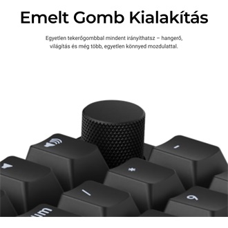 Keychron J5 HE 8K USB magyar Ultra-fast Lime Magnetic mechanikus billentyűzet fekete