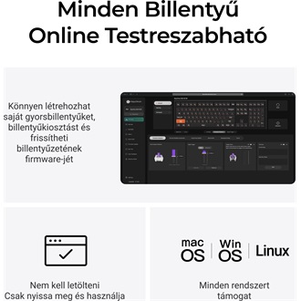 Keychron J5 HE 8K USB magyar Ultra-fast Lime Magnetic mechanikus billentyűzet fekete