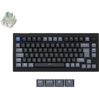 Keychron J8 HE 8K USB magyar Ultra-fast Lime Magnetic mechanikus billentyűzet fekete