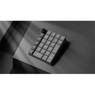 Keychron K0 Max Bluetooth / vezeték nélküli Milk POM Red mechanikus numerikus billentyűzet fekete
