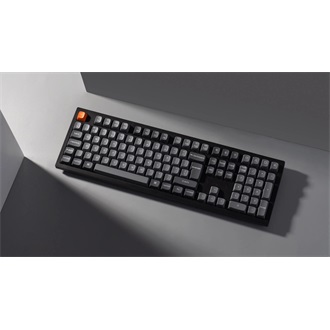 Keychron K10 Max Bluetooth / vezeték nélküli / USB magyar Keychron Super Brown mechanikus billentyűzet fekete