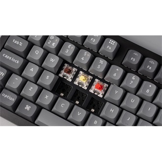 Keychron K10 Max Bluetooth / vezeték nélküli / USB magyar Keychron Super Brown mechanikus billentyűzet fekete