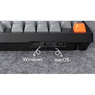 Keychron K10 Max Bluetooth / vezeték nélküli magyar Keychron Super Red mechanikus billentyűzet fekete