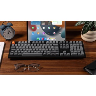 Keychron K10 Max Bluetooth / vezeték nélküli magyar Keychron Super Red mechanikus billentyűzet fekete