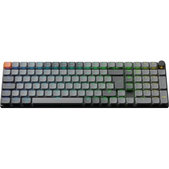 Keychron K17 Max Bluetooth / vezeték nélküli magyar Gateron low-profile Brown mechanikus billentyűzet fekete