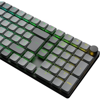 Keychron K17 Max Bluetooth / vezeték nélküli magyar Gateron low-profile Red mechanikus billentyűzet fekete