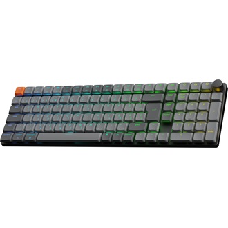 Keychron K17 Max Bluetooth / vezeték nélküli magyar Gateron low-profile Red mechanikus billentyűzet fekete