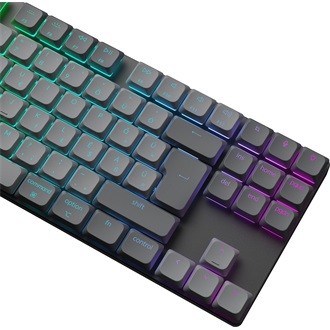 Keychron K1 Max Bluetooth / vezeték nélküli magyar Gateron low-profile Red mechanikus billentyűzet fekete